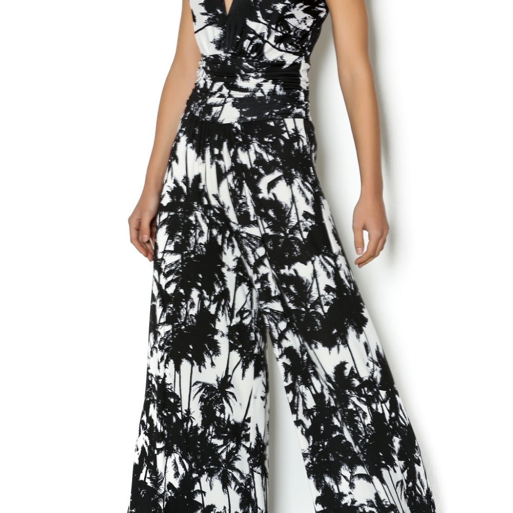 Julian Chang Palm Tree Jumpsuit